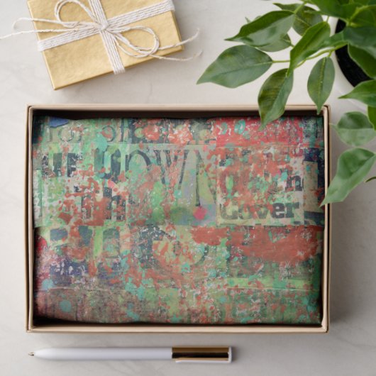 Kunstweefsel voor Collage of ontkoppelpapier Tissuepapier (Geschenk)