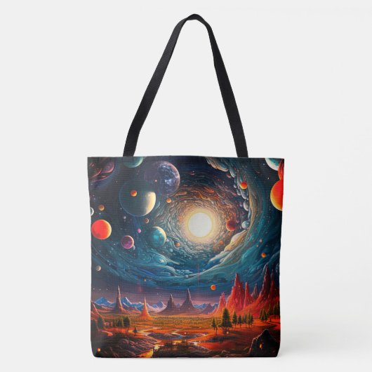 kunstwereld tote bag (Voorkant)