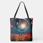kunstwereld tote bag (Achterkant)