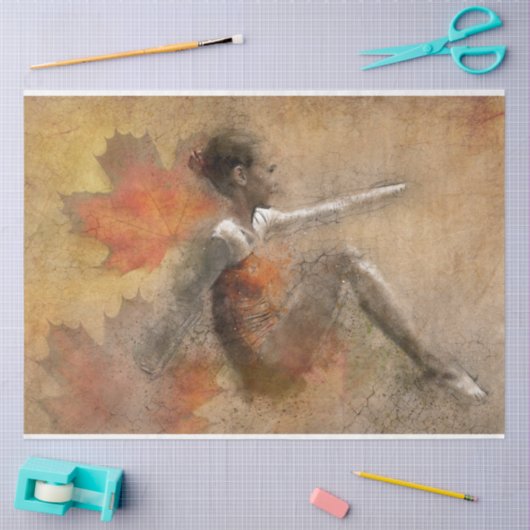 Kunstwerk 16 Meisje 20x30 losse pagina Tissuepapier (Craft)