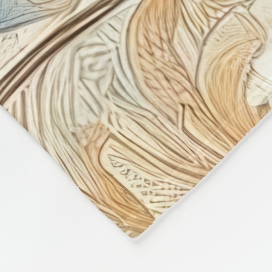 Kunstwerk 33 - fleece deken (Hoek)