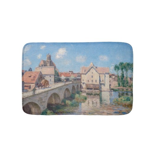 Kunstwerk Alfred Sisley - Le Pont de Moret Badmat (Voorkant)