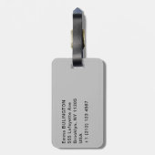 Kunstwerk Alfred Sisley - Le Pont de Moret Bagagelabel (Achterkant verticaal)