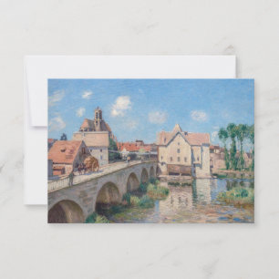 Kunstwerk Alfred Sisley - Le Pont de Moret Bedankkaart