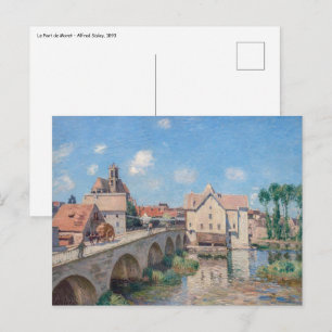 Kunstwerk Alfred Sisley - Le Pont de Moret Briefkaart