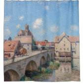 Kunstwerk Alfred Sisley - Le Pont de Moret Douchegordijn (Voorkant)