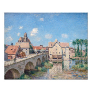 Kunstwerk Alfred Sisley - Le Pont de Moret Foto Afdruk