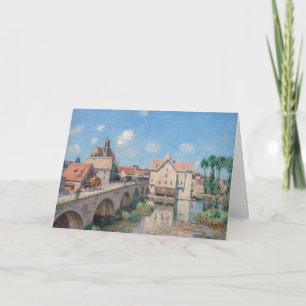 Kunstwerk Alfred Sisley - Le Pont de Moret Kaart