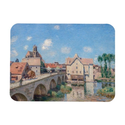 Kunstwerk Alfred Sisley - Le Pont de Moret Magneet (Horizontaal)