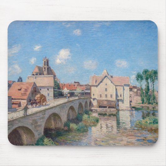Kunstwerk Alfred Sisley - Le Pont de Moret Muismat (Voorkant)