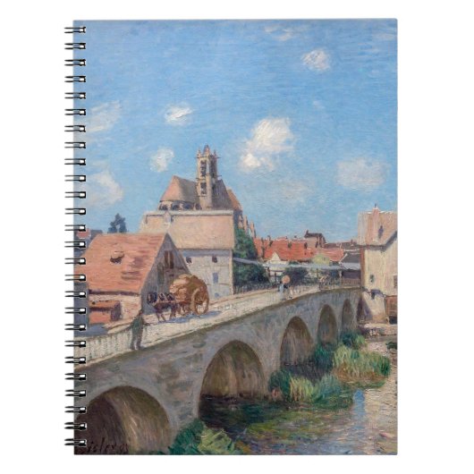 Kunstwerk Alfred Sisley - Le Pont de Moret Notitieboek (Voorkant)