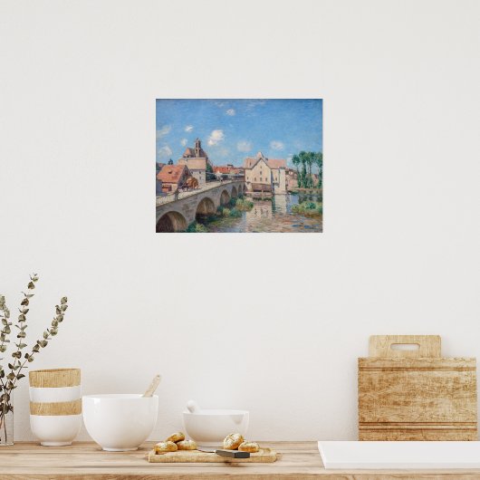 Kunstwerk Alfred Sisley - Le Pont de Moret Poster (Keuken)