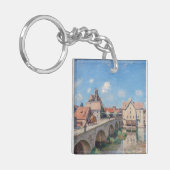 Kunstwerk Alfred Sisley - Le Pont de Moret Sleutelhanger (Voorkant Links)
