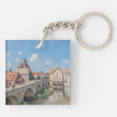 Kunstwerk Alfred Sisley - Le Pont de Moret Sleutelhanger (Achterkant)