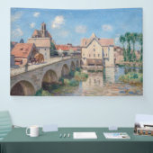 Kunstwerk Alfred Sisley - Le Pont de Moret Spandoek (Beurs)