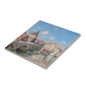 Kunstwerk Alfred Sisley - Le Pont de Moret Tegeltje (Zijkant)