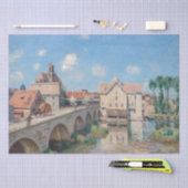 Kunstwerk Alfred Sisley - Le Pont de Moret Tissuepapier (Craft)
