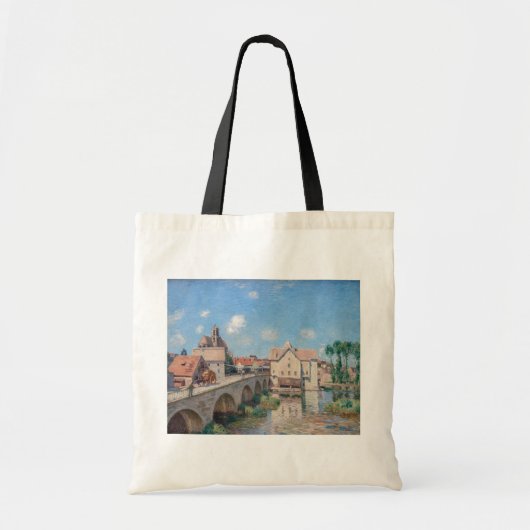 Kunstwerk Alfred Sisley - Le Pont de Moret Tote Bag (Voorkant)