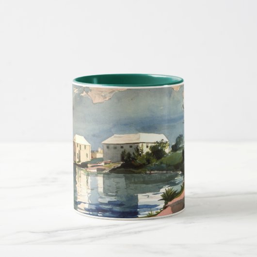 Kunstwerk Bermuda, Salt Kettle Mok (Midden)