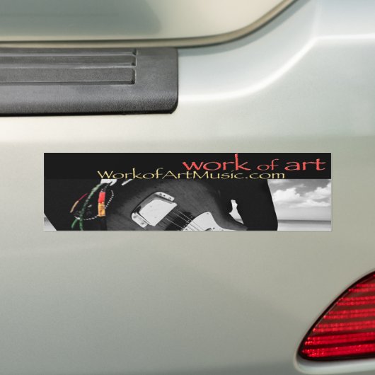 Kunstwerk Bumpersticker (Op auto)