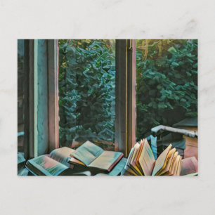 Kunstwerk cadeau voor lezers briefkaart