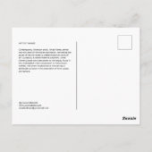 Kunstwerk Collage Artist Briefkaart Sjabloon (Achterkant)