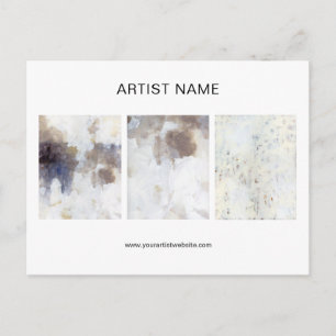Kunstwerk Collage Artist Briefkaart Sjabloon