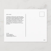 Kunstwerk Collage Artist Briefkaart Sjabloon (Achterkant)