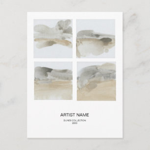 Kunstwerk Collage Artist Briefkaart Sjabloon