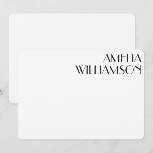  kunstwerk Deco Black - Speciaal design Notitiekaartje (Voorkant / Achterkant)