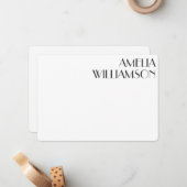 kunstwerk Deco Black - Speciaal design Notitiekaartje (Voorkant / Achterkant in situ)