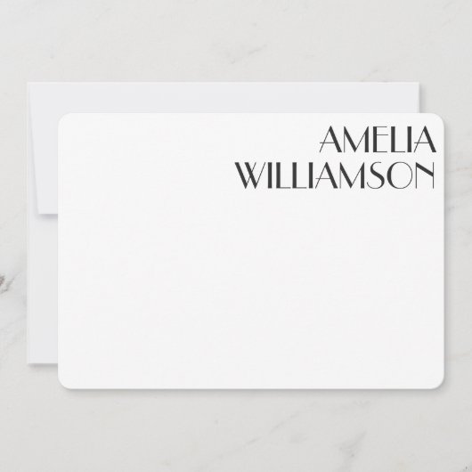  kunstwerk Deco Black - Speciaal design Notitiekaartje (Voorkant)