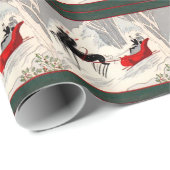  kunstwerk Deco Sleigh Ride Cadeaupapier (Rol Hoek)