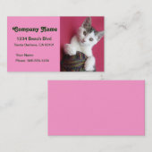 Kunstwerk en breiwerk visitekaartje (Voorkant / Achterkant)