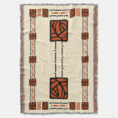 Kunstwerk en kunststijl Briar Roos Patroon Deken (Voorkant Verticaal)