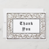 Kunstwerk en tekenstijl voor eikels en eikels bedankkaart (Voorkant)