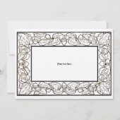 Kunstwerk en tekenstijl voor eikels en eikels bedankkaart (Achterkant)