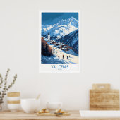 Kunstwerk Franse Alpen 1 Poster (Keuken)
