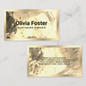 Kunstwerk | Goud Lijst Visitekaartje (Voorkant / Achterkant)