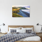 Kunstwerk Greystones Beach op Canvas | Kust Ierlan Afdruk (Insitu (Slaapkamer))