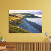 Kunstwerk Greystones Beach op Canvas | Kust Ierlan Afdruk (Insitu (Woonkamer))