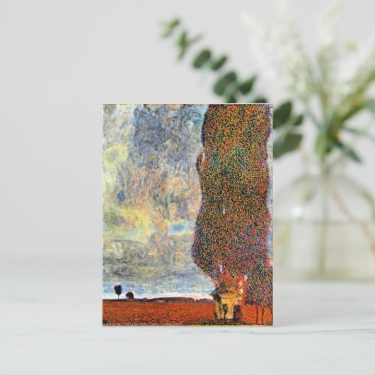 Kunstwerk Gustav Klimt, de grote populaire boom II Briefkaart (Staand voorkant)