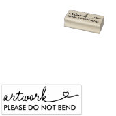 Kunstwerk Hart Niet Buigen A.U.B. Rubberstempel (Gestempeld)