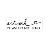 Kunstwerk Hart Niet Buigen A.U.B. Rubberstempel (Afrduk)