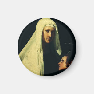 Kunstwerk Heilige Franciscus van Rome Beschermenge Magneet