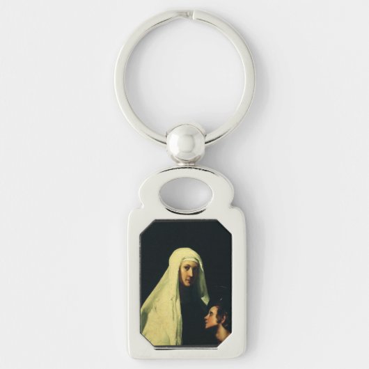 Kunstwerk Heilige Franciscus van Rome Beschermenge Sleutelhanger (Voorkant)