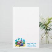 Kunstwerk in boek LEES Briefpapier (Staand voorkant)