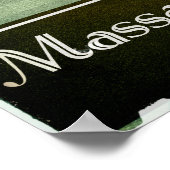 Kunstwerk in Boston Art Deco Design City Poster (Hoek)