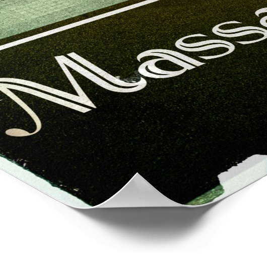 Kunstwerk in Boston Art Deco Design City Poster (Hoek)