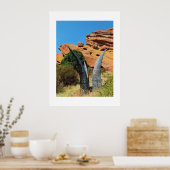 Kunstwerk in het Red Rocks park Poster (Keuken)